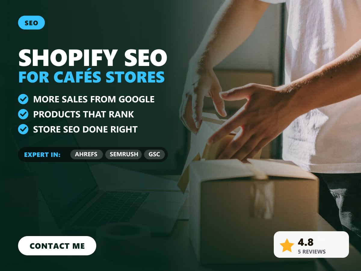 Shopify SEO for cafés stores — image 1