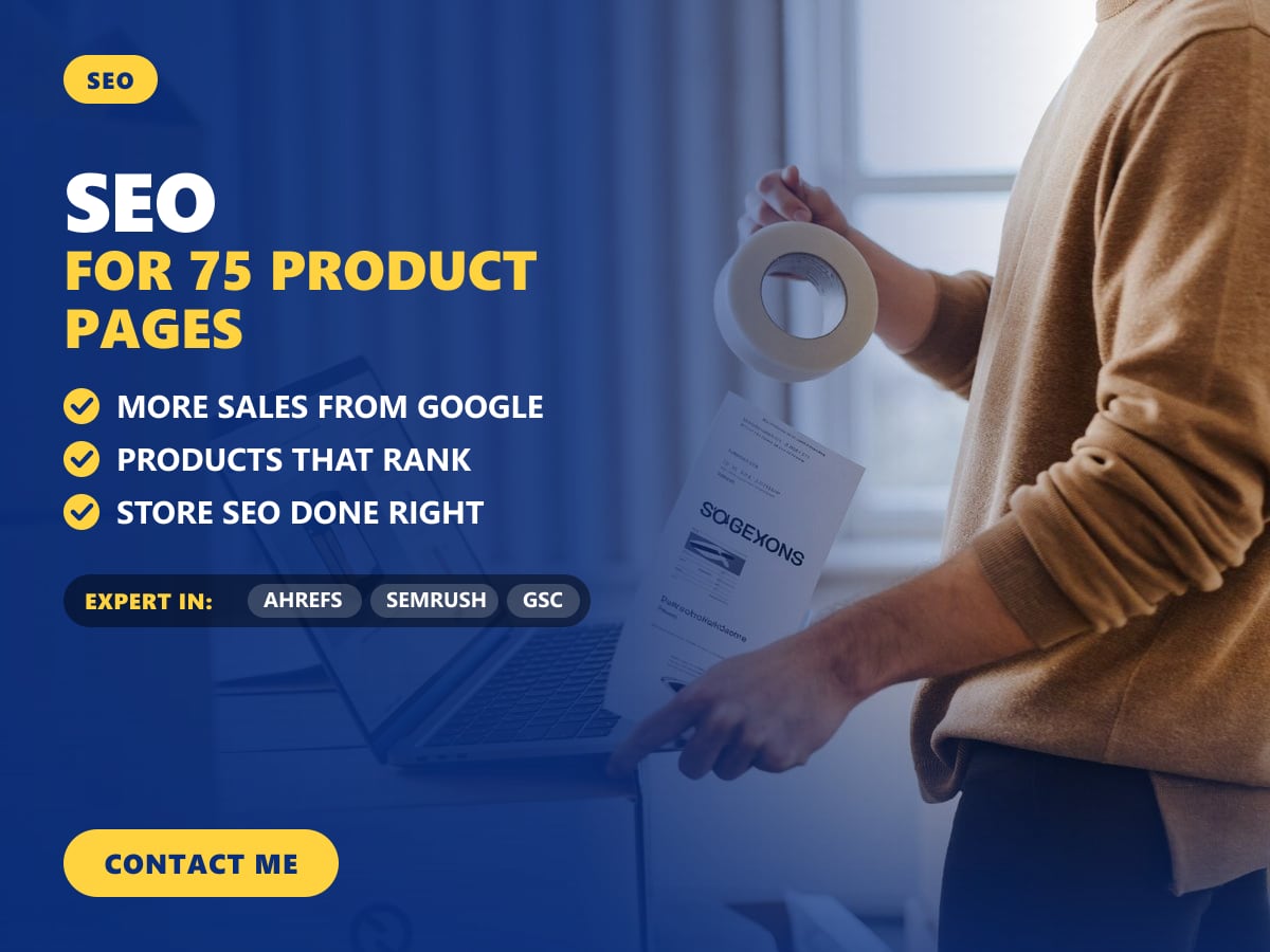 SEO for 75 product pages — image 1
