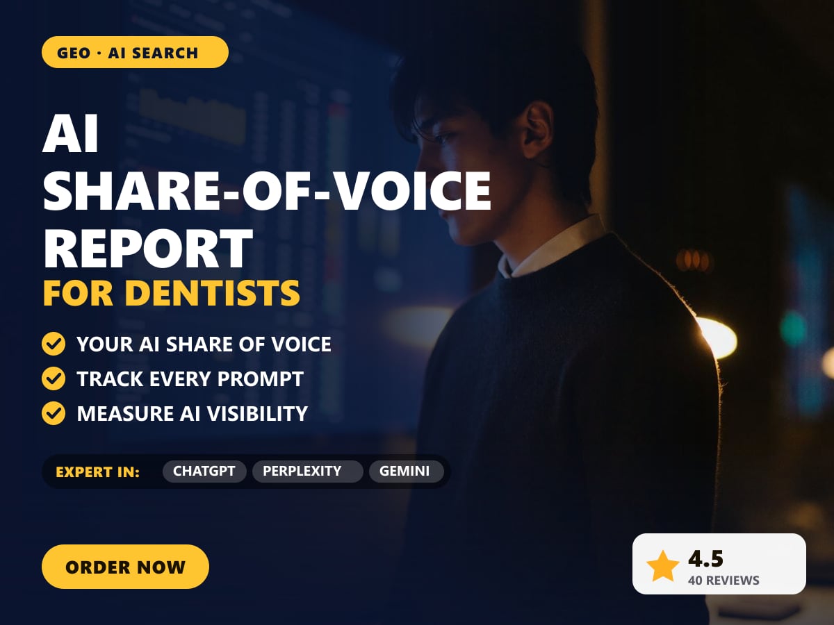 AI share-of-voice report for dentists — image 1
