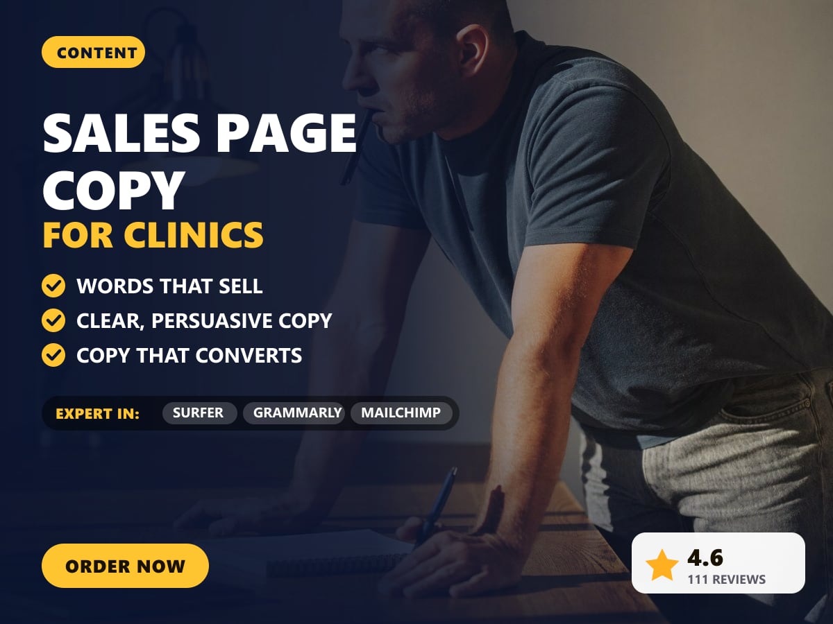 Sales page copy for clinics — image 1