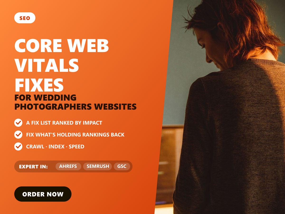 Core Web Vitals fixes for wedding photographers websites — image 1