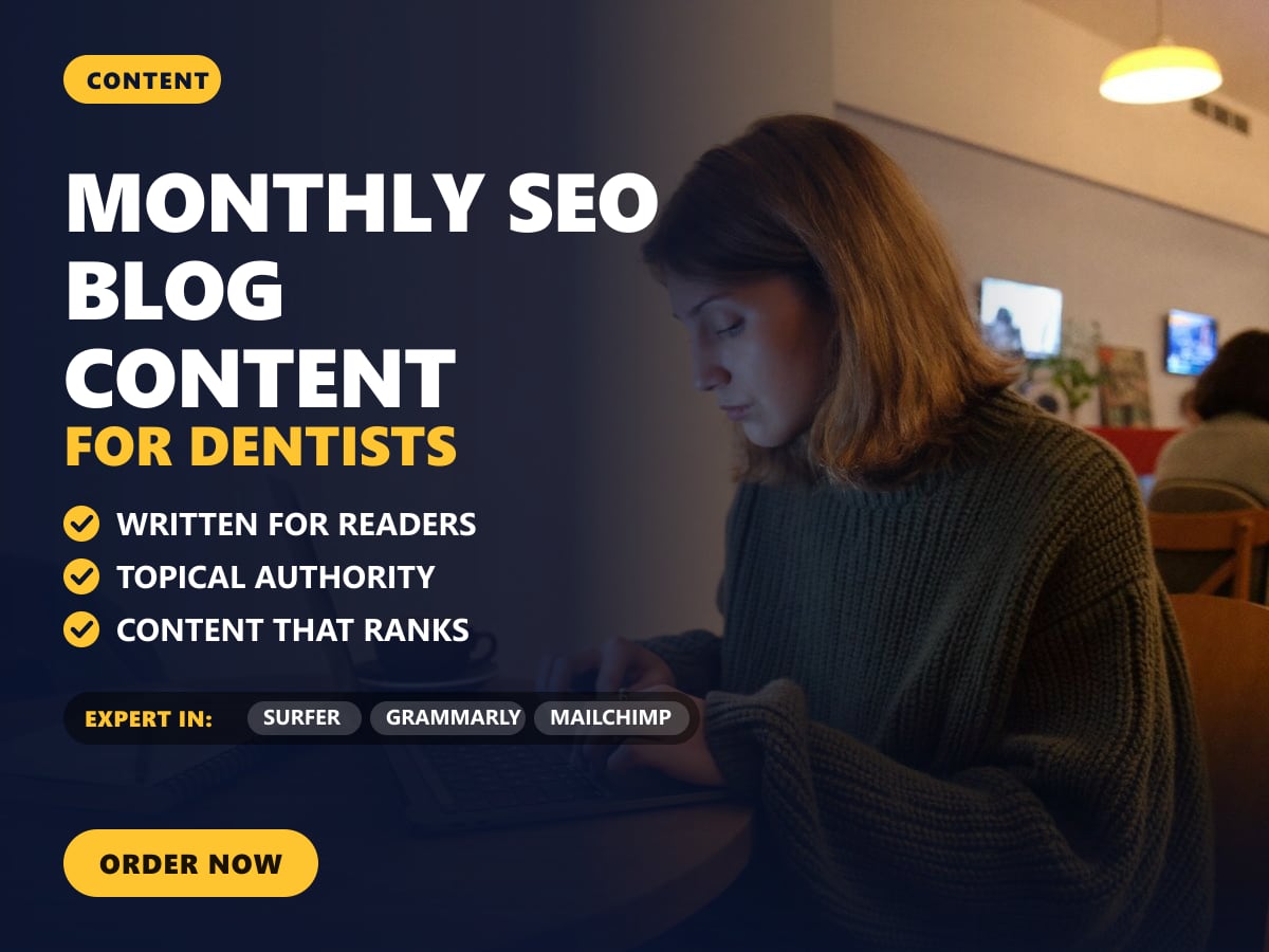 Monthly SEO blog content for dentists — image 1