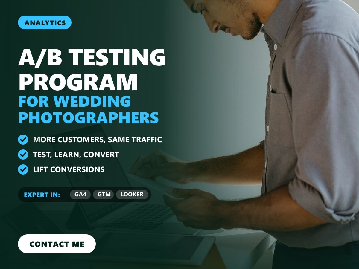 A/B testing program for wedding photographers — image 1