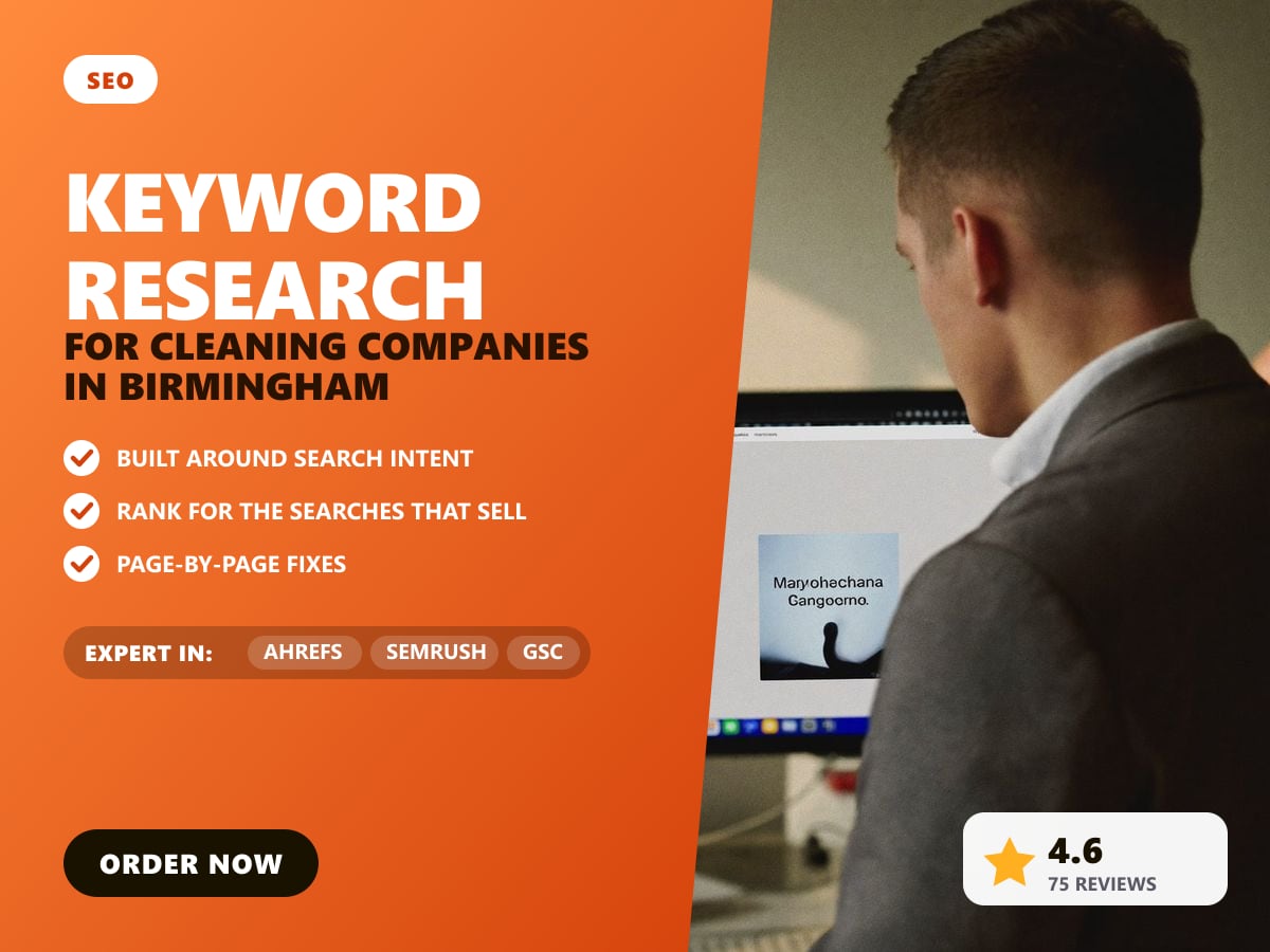 Keyword research for cleaning companies in Birmingham — image 1