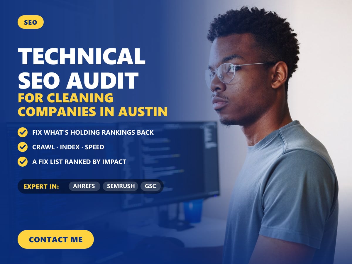 Technical SEO audit for cleaning companies in Austin — image 1