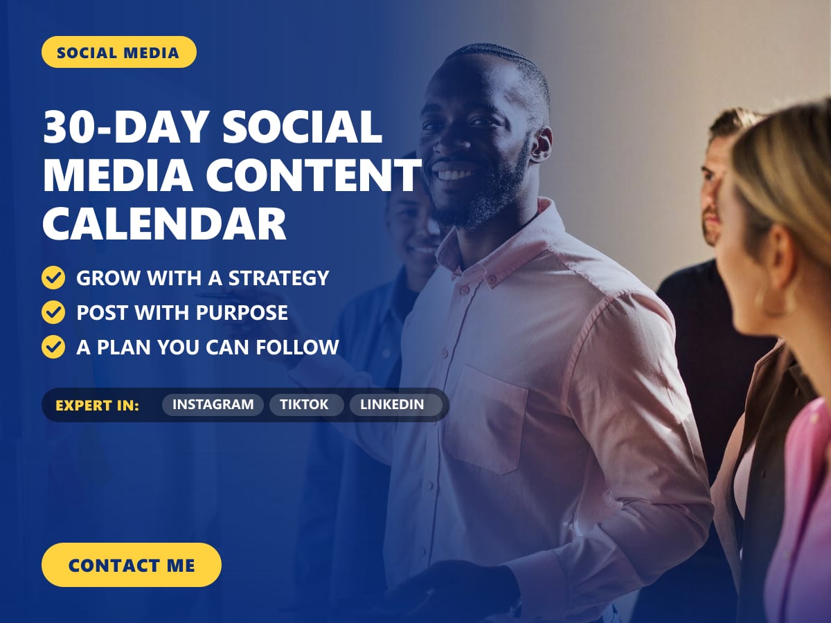 30-day social media content calendar — image 1
