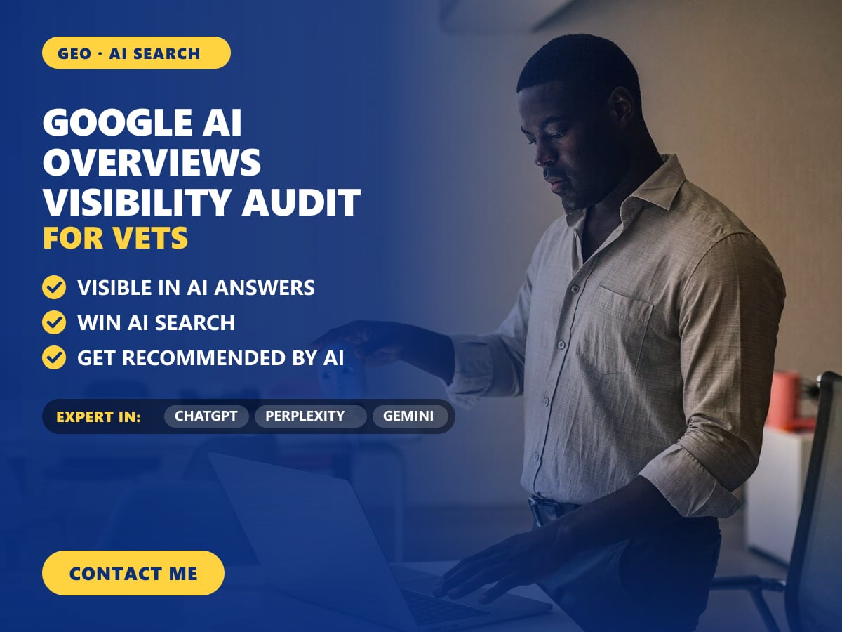 Google AI Overviews visibility audit for vets — image 1