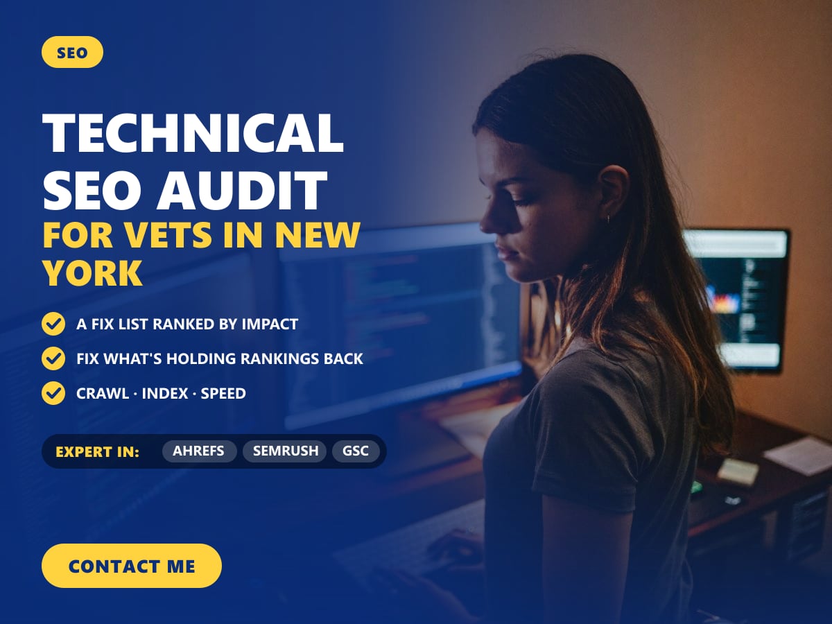 Technical SEO audit for vets in New York — image 1