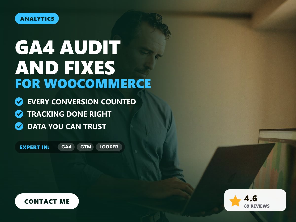 GA4 audit and fixes for WooCommerce — image 1