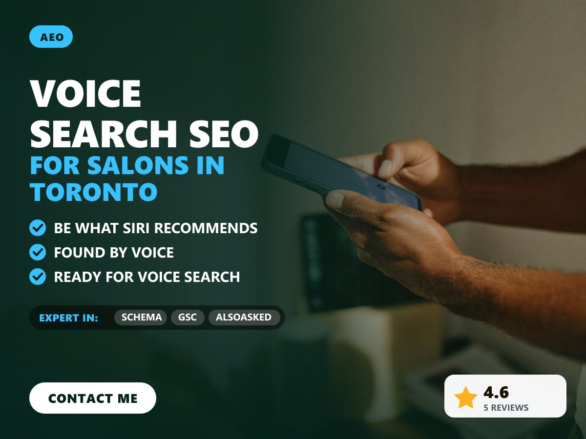 Voice search SEO for salons in Toronto — image 1