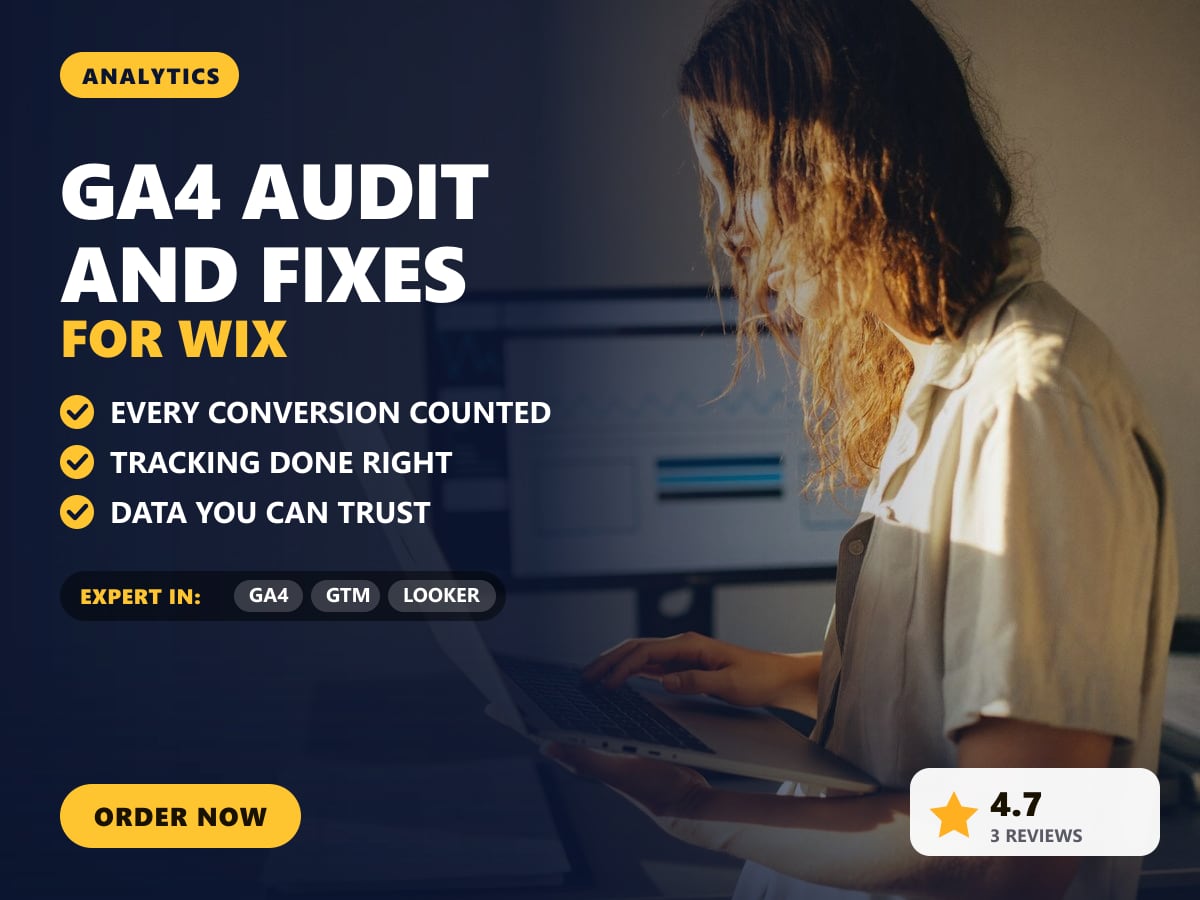 GA4 audit and fixes for Wix — image 1