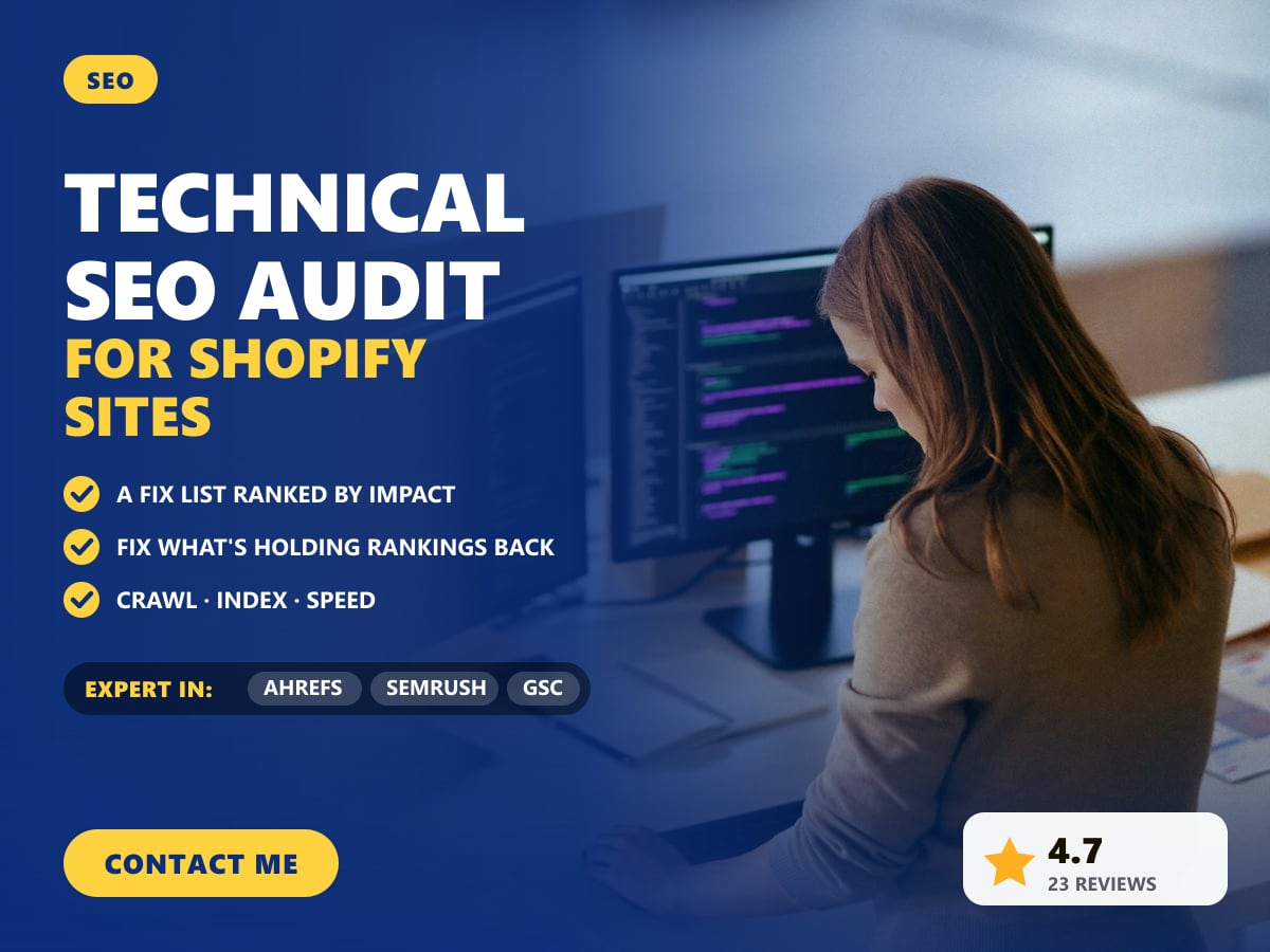 Technical SEO audit for Shopify sites — image 1