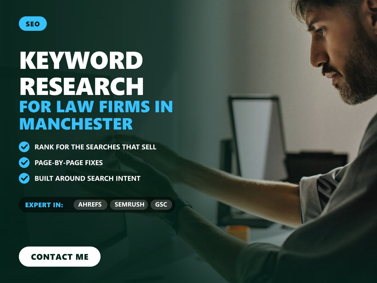 Keyword research for law firms in Manchester — image 1